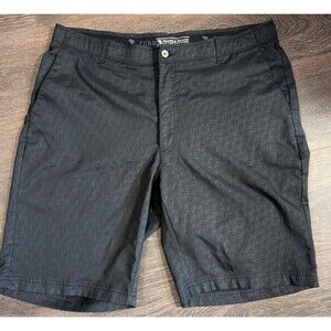 PEBBLE BEACH Mens Dry-Luxe Performance Black Golf Shorts Size 38 Inseam 9"